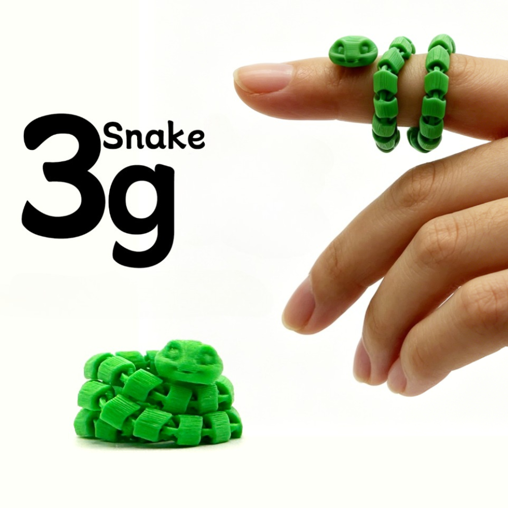 3D Printing Lizard - Mini 3D Printed Articulated Snake Toy