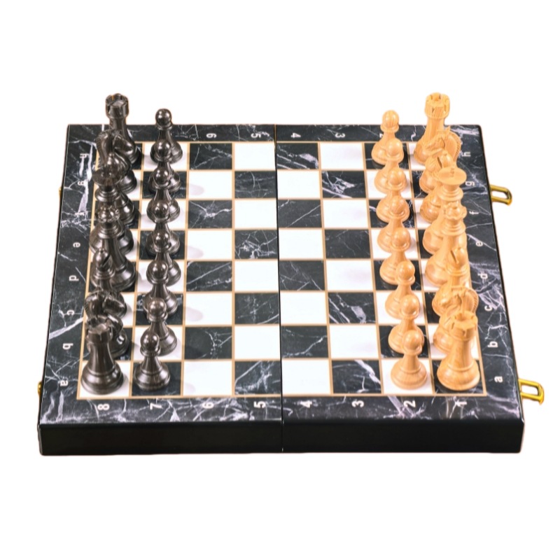 3D Printing Chess - 15 Inches Luxury Marble Pattern Foldable