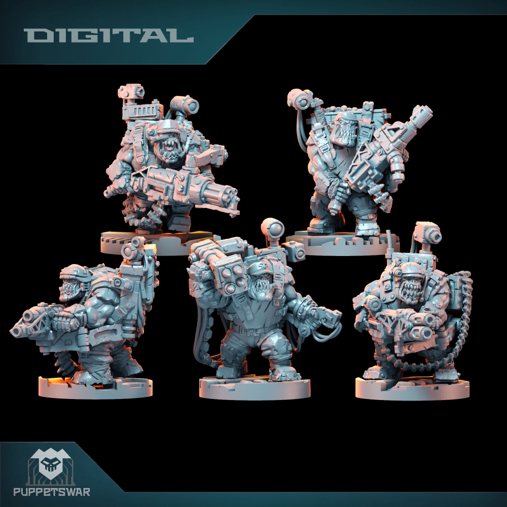 3D Printing And Additive Manufacturing - Orc Ultimate Badasses Squad, Green Skin
