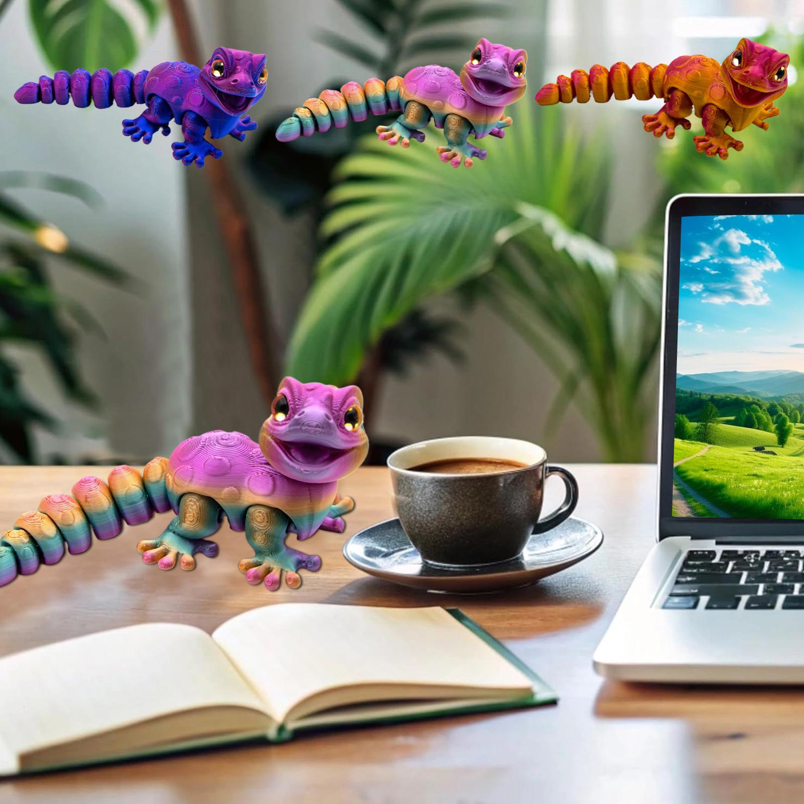 3D Printed Gecko Figurine Liza - 3D Printing Lizard recension och pris