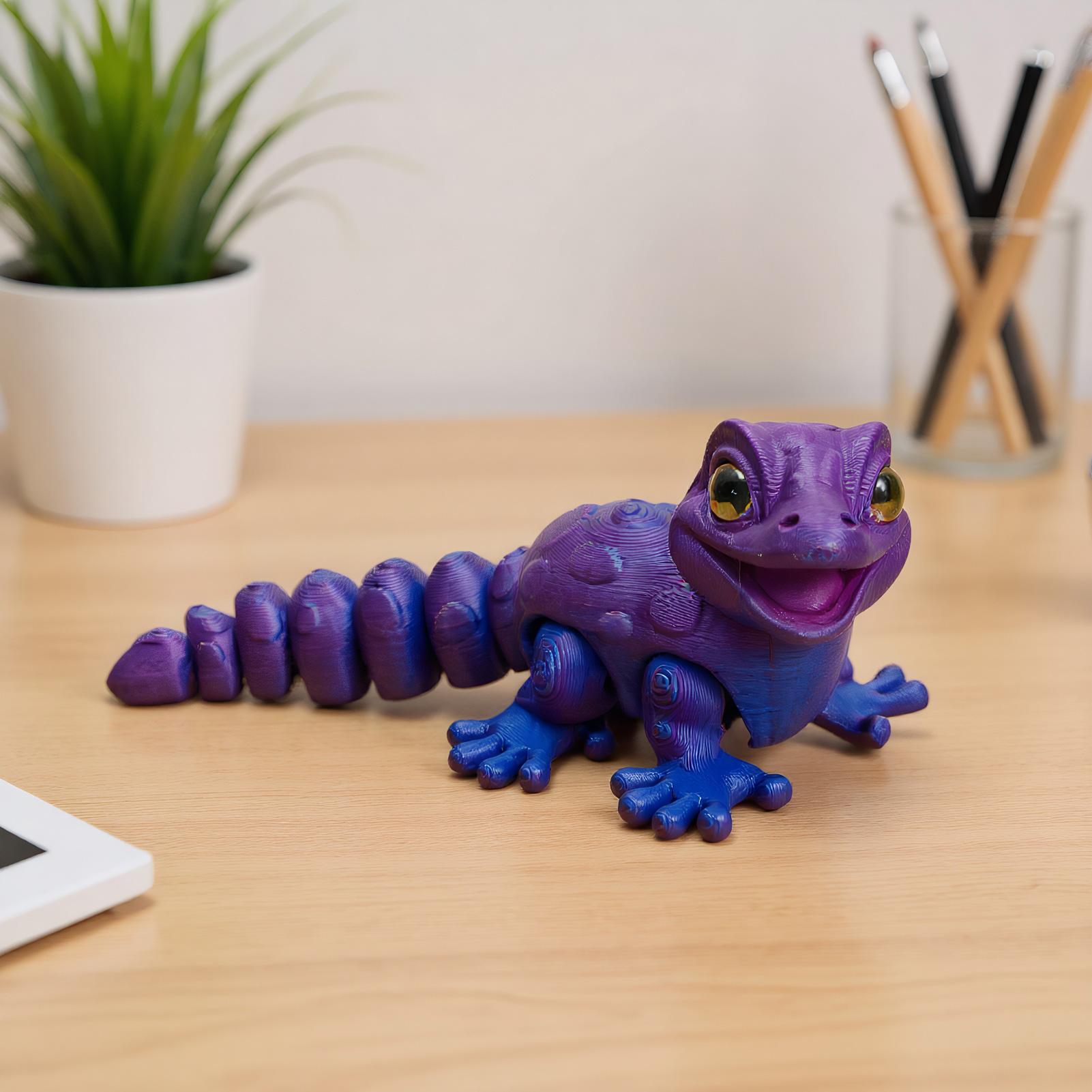 3D Printed Gecko Figurine Liza - 3D Printing Lizard recension och pris