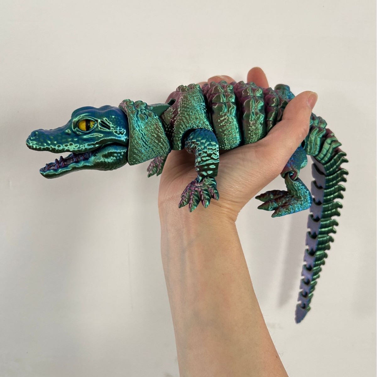 3D Printed Crocodile with Inte - 3D Printing Lizard recension och pris