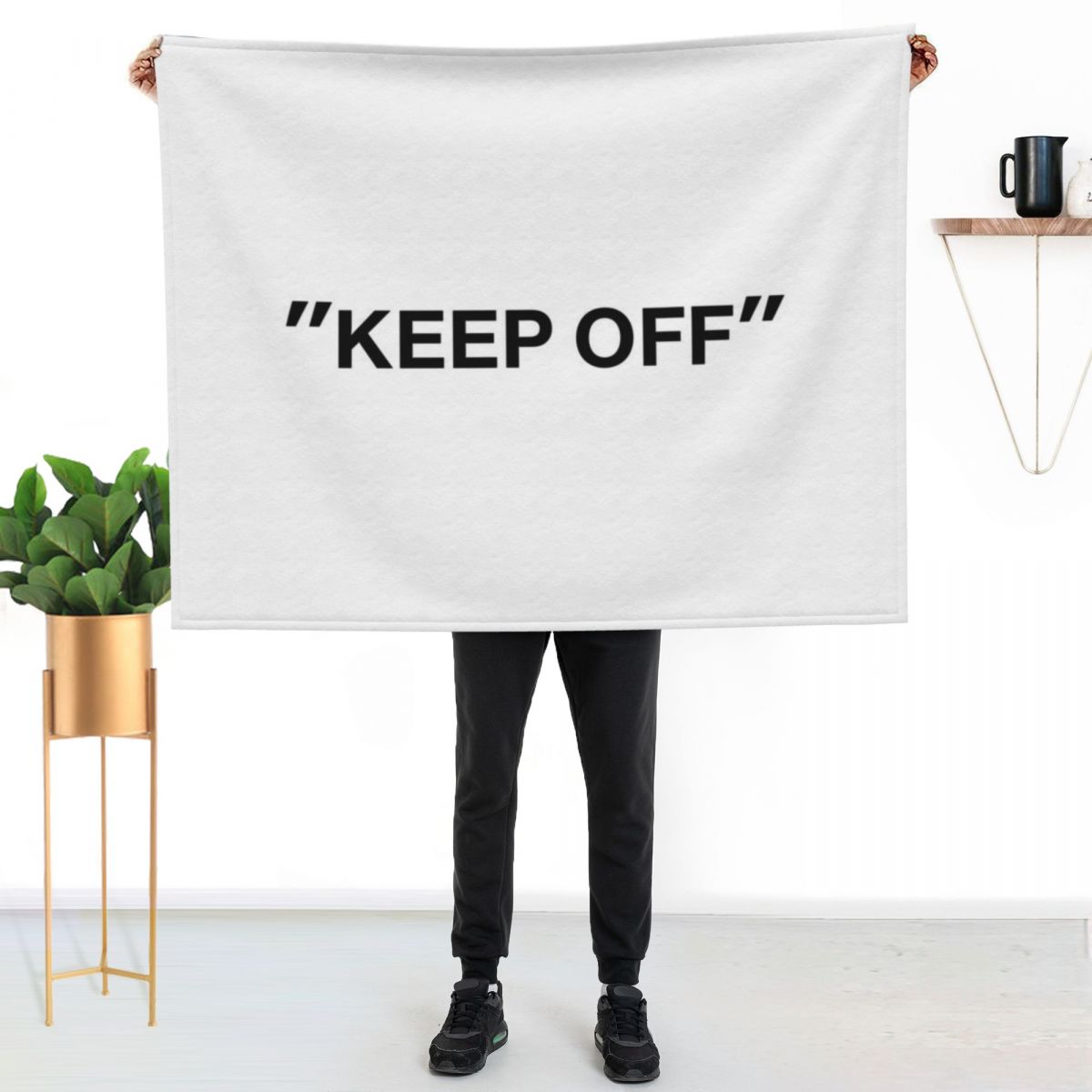 KEEP OFF Quotation Throw Blank - 3D Printing Quotation recension och pris