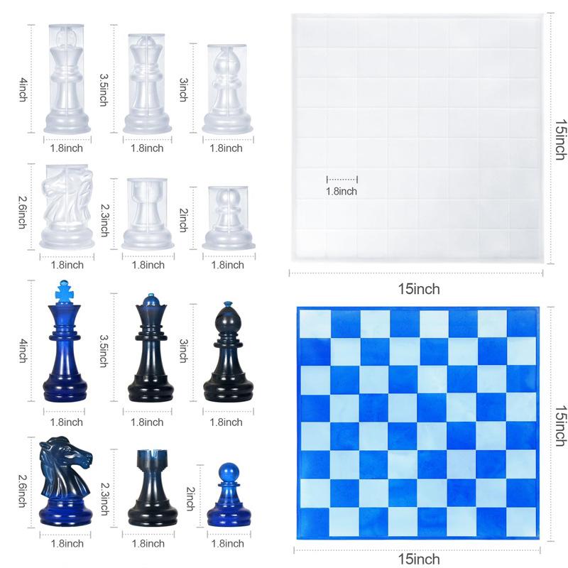 Resin Chess Set Mold With Ches - 3D Printing Chess recension och pris