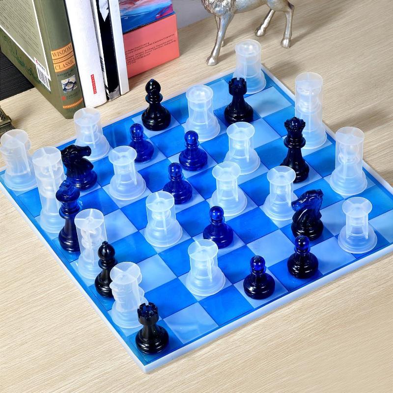 Resin Chess Set Mold With Ches - 3D Printing Chess recension och pris