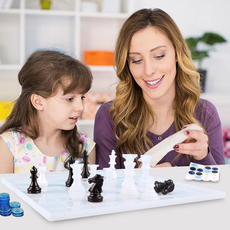 Resin Chess Set Mold With Ches - 3D Printing Chess recension och pris