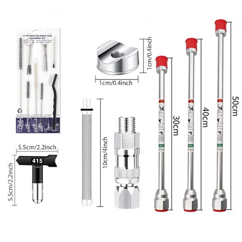 17 Pcs Airless Paint Sprayer G - Nozzle Cleaning Kit recension och pris
