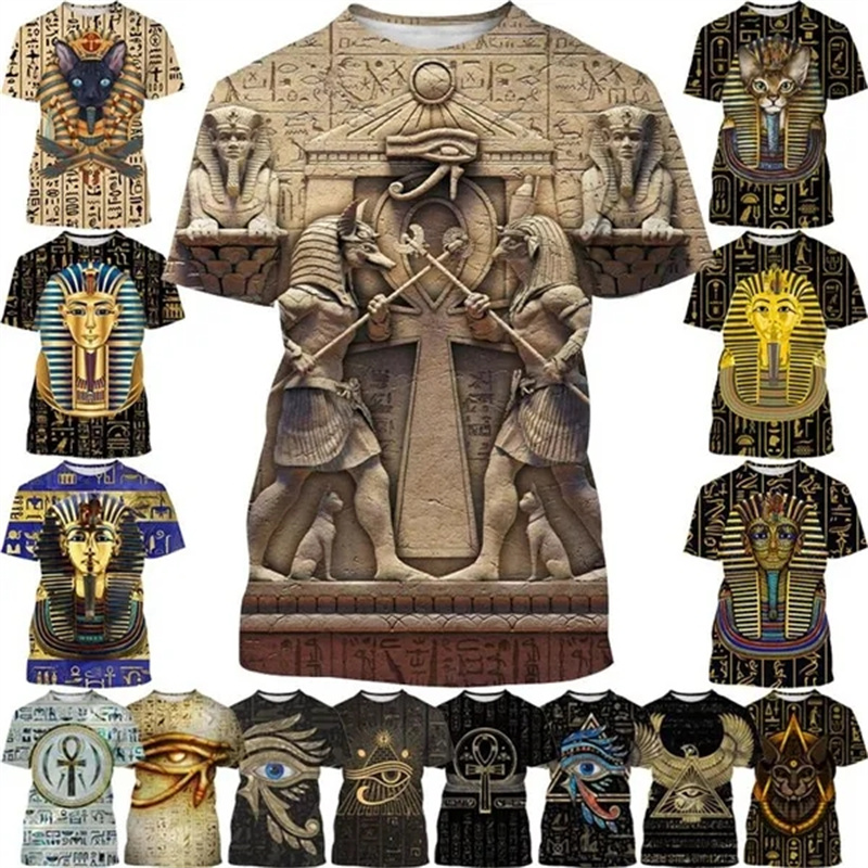 Summer New Pharaoh 3D Print T- - 3D Printing Industrial recension och pris