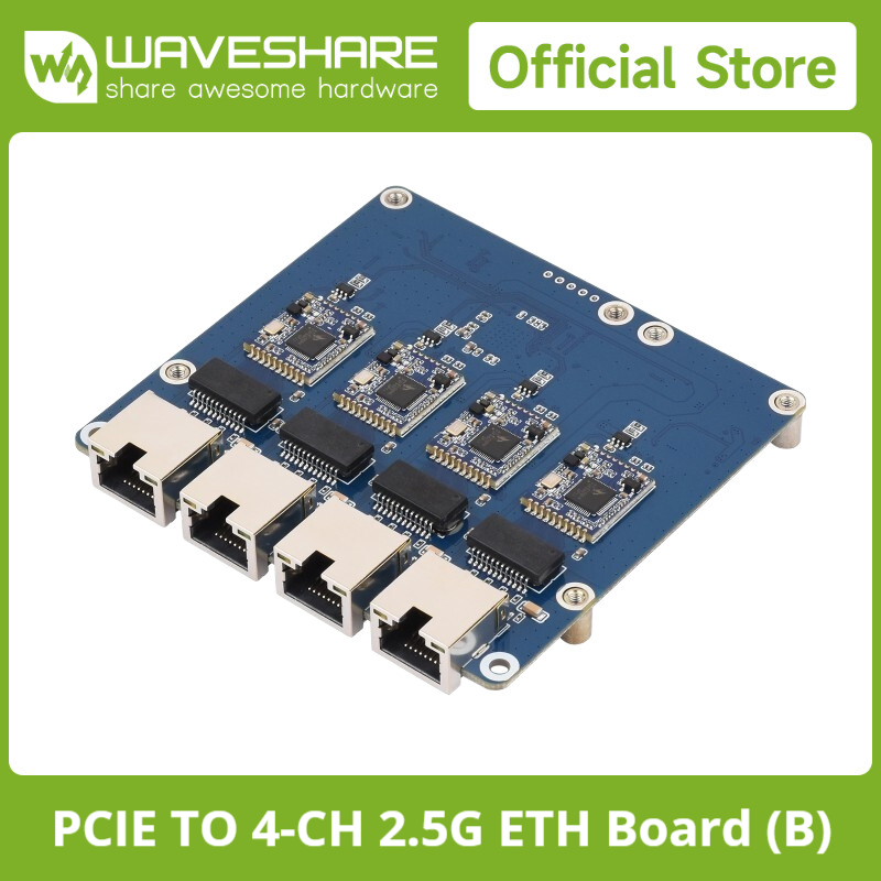 Waveshare PCIe TO 4-Ch Gigabit - Raspberry Pi 3D Print recension och pris