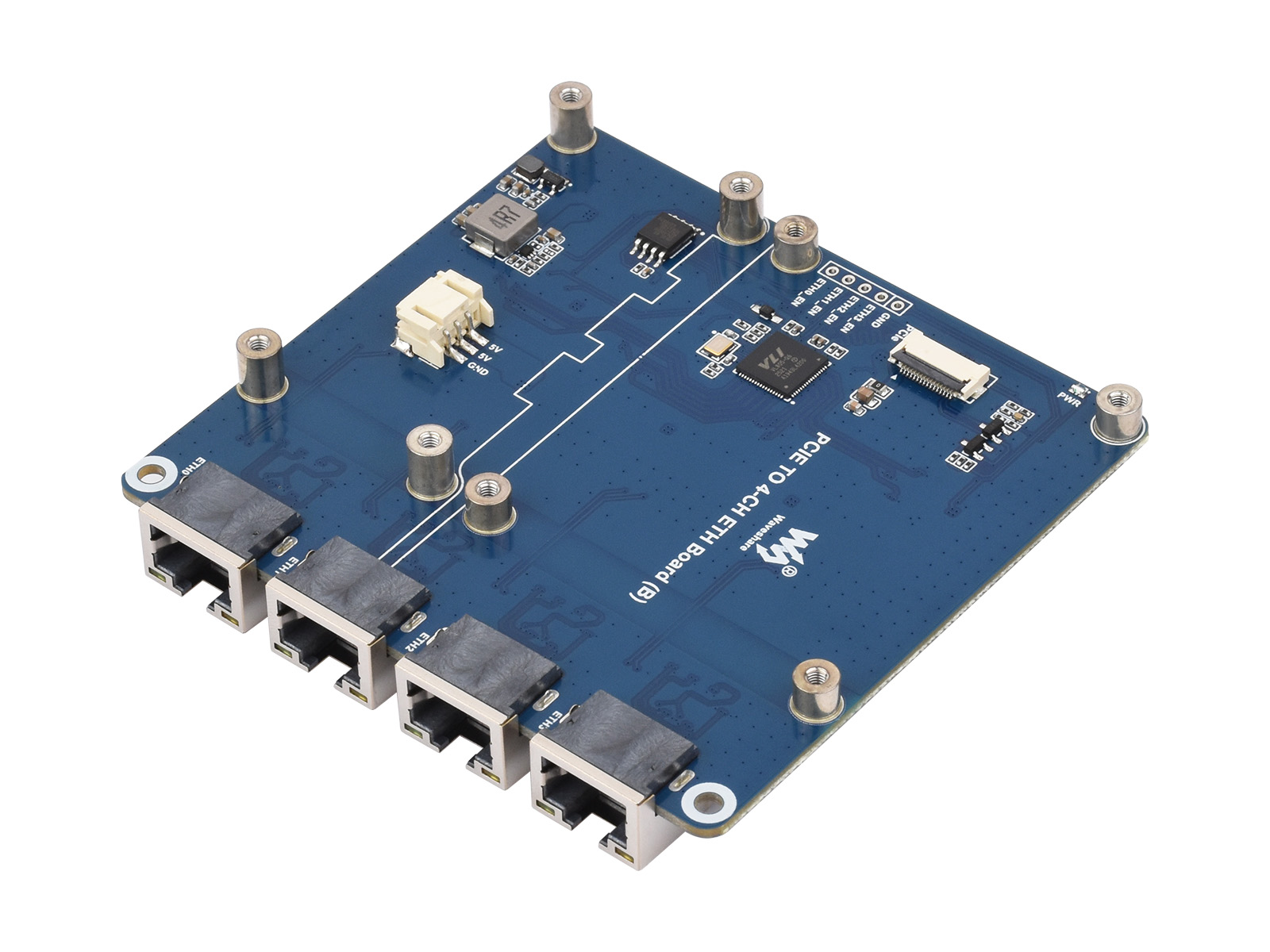 Waveshare PCIe TO 4-Ch Gigabit - Raspberry Pi 3D Print recension och pris