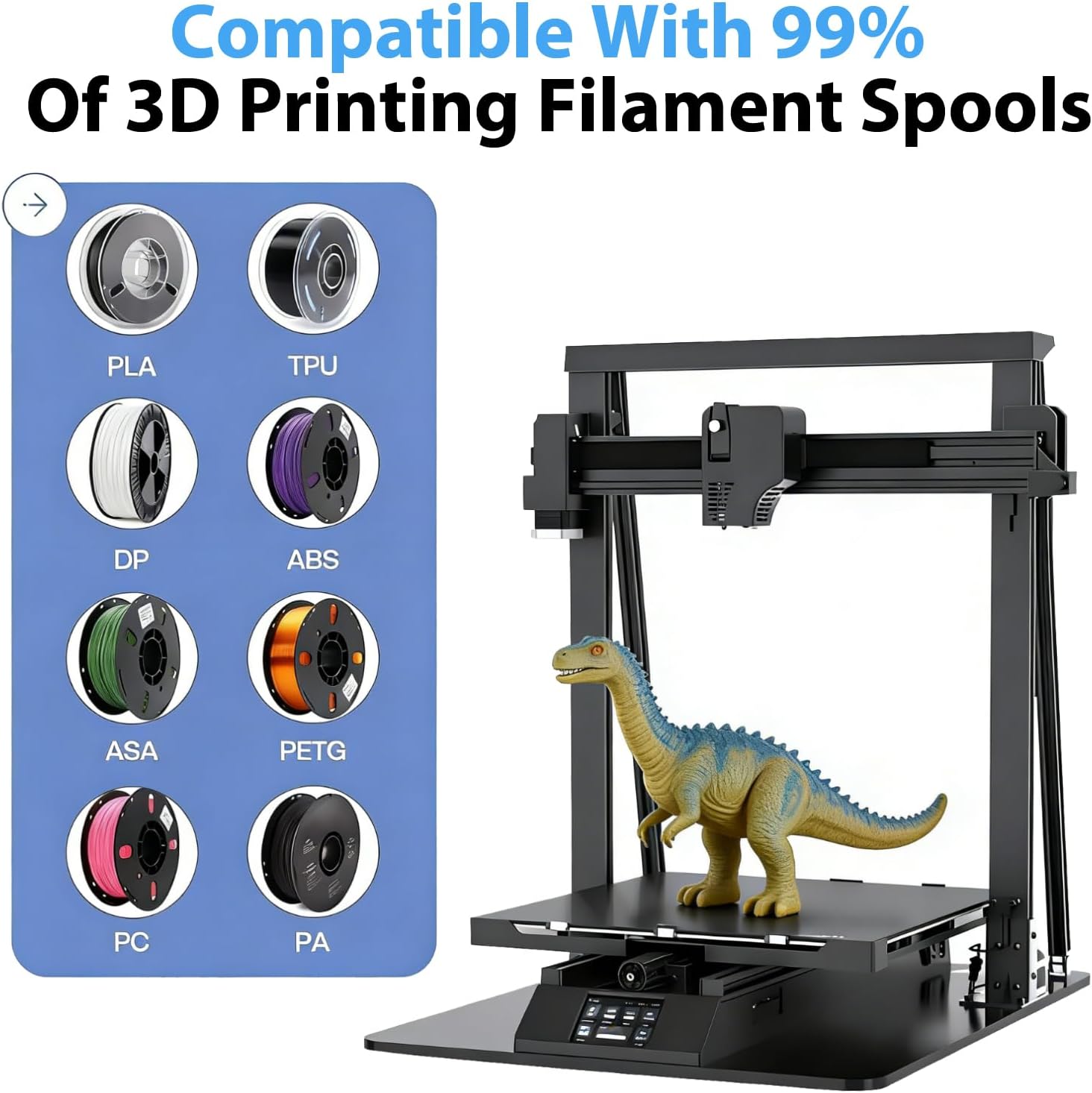 Upgraded 3D Printer Black Fila - 3D Printing Fff recension och pris