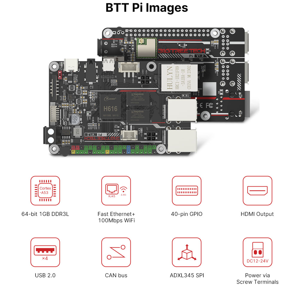 BIGTREETECH PI V1.2 Board 64 B - Raspberry Pi 3D Print recension och pris