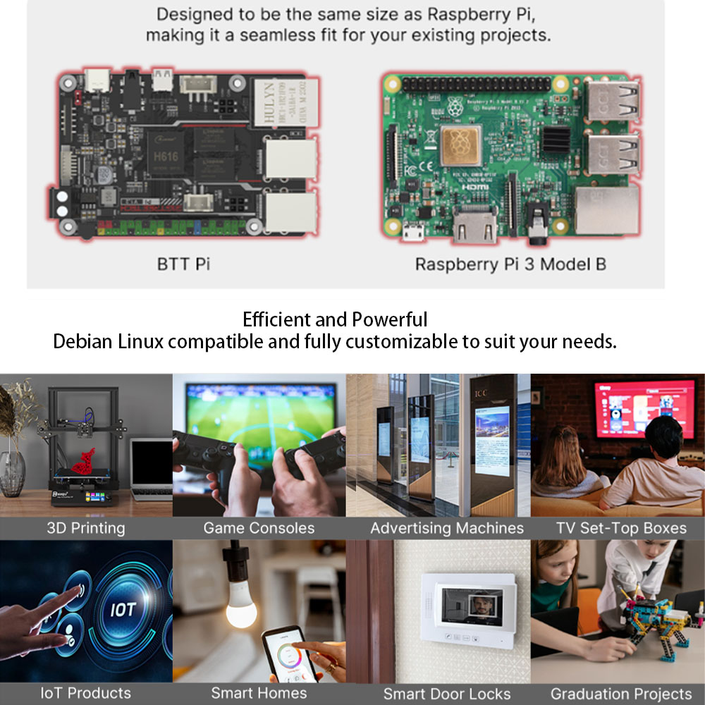 BIGTREETECH PI V1.2 Board 64 B - Raspberry Pi 3D Print recension och pris