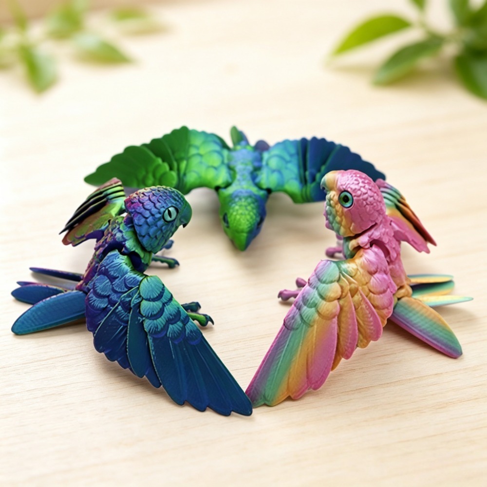 3D Printed Cute Parrot Model F - 3D Printing Lizard recension och pris
