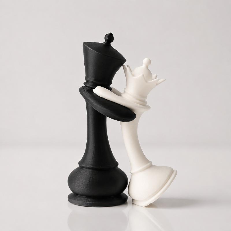 3D Printed Chess King Queen Fi - 3D Printing Chess recension och pris