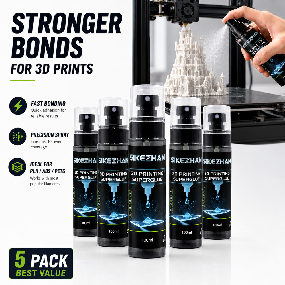 5Pcs 3D Printer Adhesive Spray - 3D Printing Fff recension och pris
