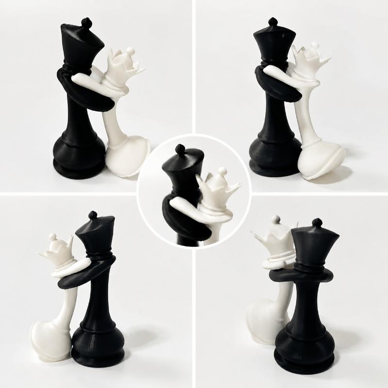 3D Printed Chess King Queen Fi - 3D Printing Chess recension och pris