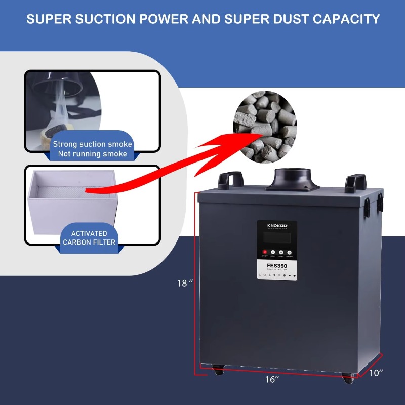 KNOKOO 350W Industrial Fume Ex - 3D Printing Industrial recension och pris