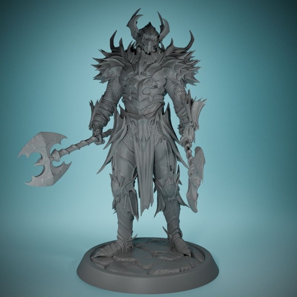 No Wings Demon Knight 3D Print - 3D Printing Chess recension och pris