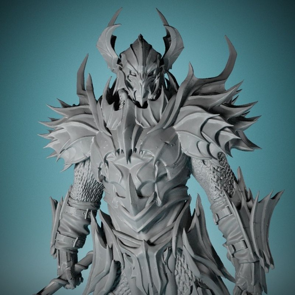 No Wings Demon Knight 3D Print - 3D Printing Chess recension och pris