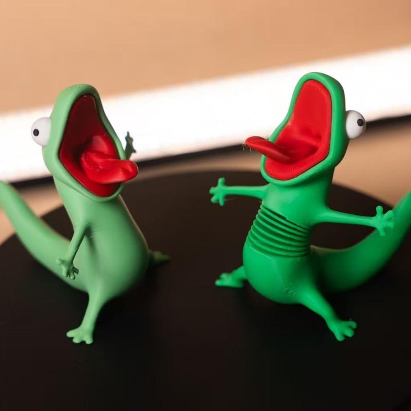 2026 New 3D Printed Cute Green - 3D Printing Lizard recension och pris