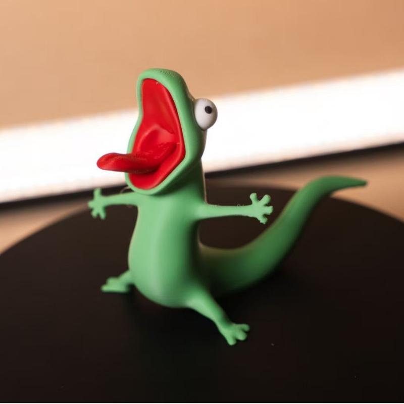 2026 New 3D Printed Cute Green - 3D Printing Lizard recension och pris