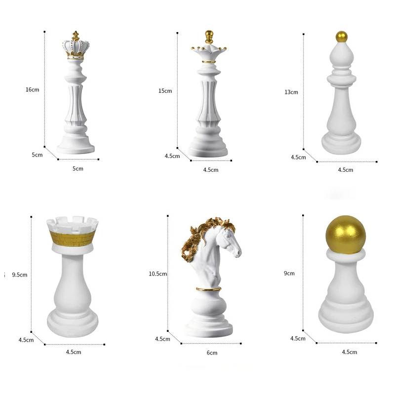 Chess Resin Ornaments Desk Dec - 3D Printing Chess recension och pris