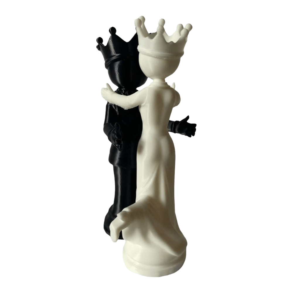 2pcs Lovers Statue 3D Printed  - 3D Printing Chess recension och pris