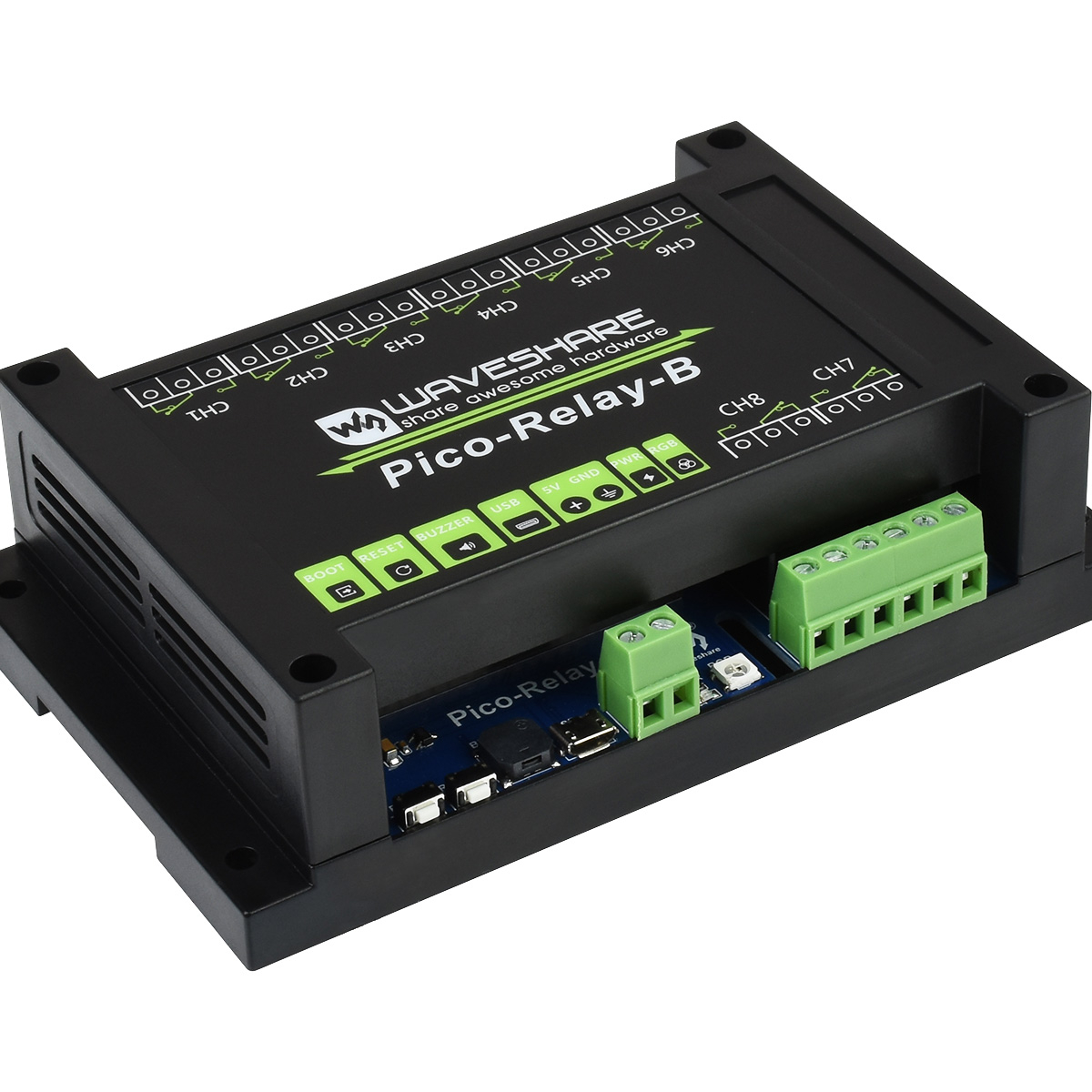 Waveshare Industrial 8-Channel - Raspberry Pi 3D Print recension och pris